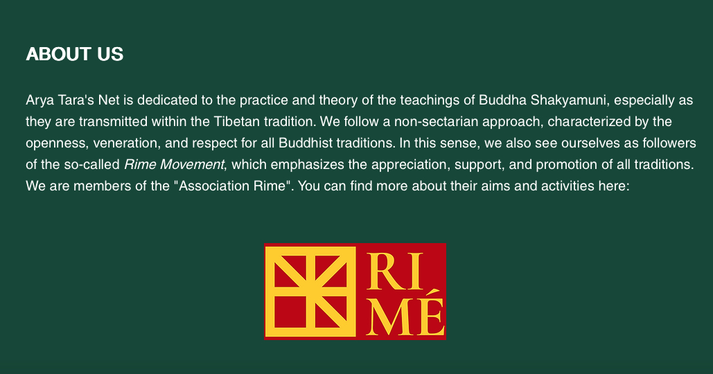 Ringraziamento a Do Tulku Rinpoche, V Raktrul Rinpoche